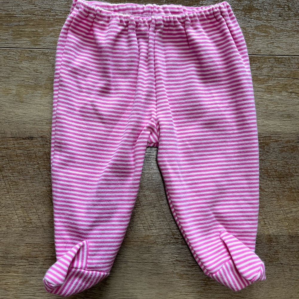 Pink Striped Baby Pants